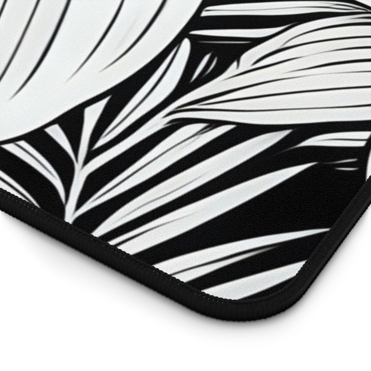 "The Plumeria" Desk Mat - Black and White