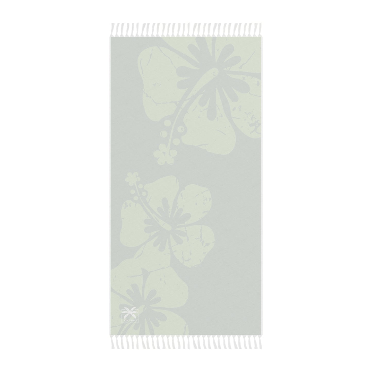 "The Classic Hibiscus"  Beach Cloth - Distressed Green