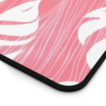 Red Monstera Desk Mat