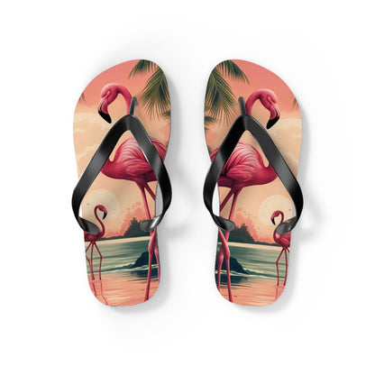 "Pink Flamingos" Flip Flops