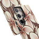 "The Plumeria" Phone Case - Mono Red
