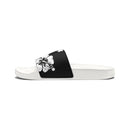 "Destressed Black Hibiscus" Slide - featuring removable strap