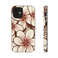 "The Plumeria" Phone Case - Mono Red