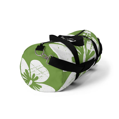 "The Classic Hibiscus" Duffel Bag - Distressed Green