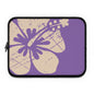 "The Classic Hibiscus" Laptop Sleeve - Distressed Ube Purple