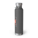 Tropicali California Copper Insulated Bottle with cap, 22oz