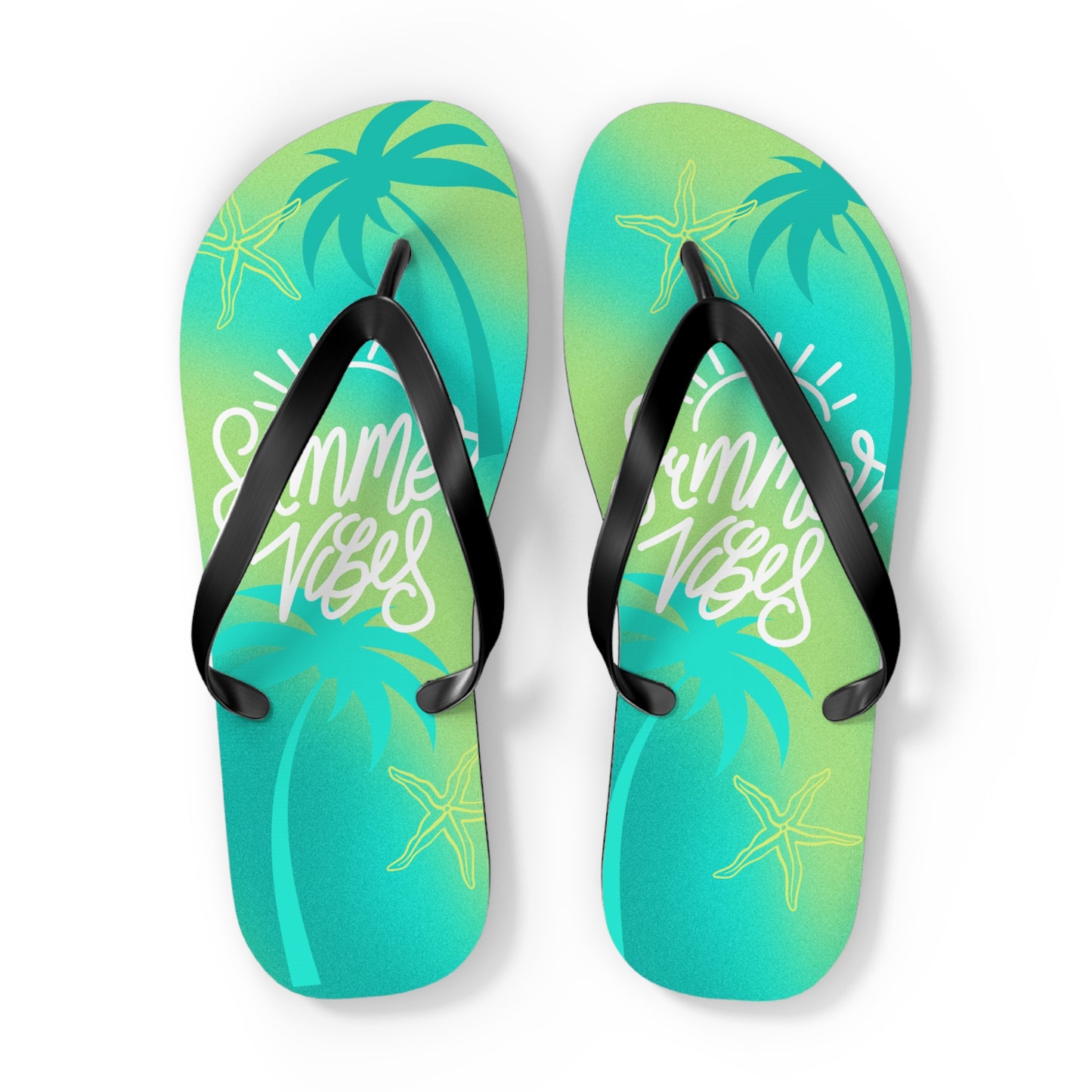 "Summer Vibes" Flip Flops