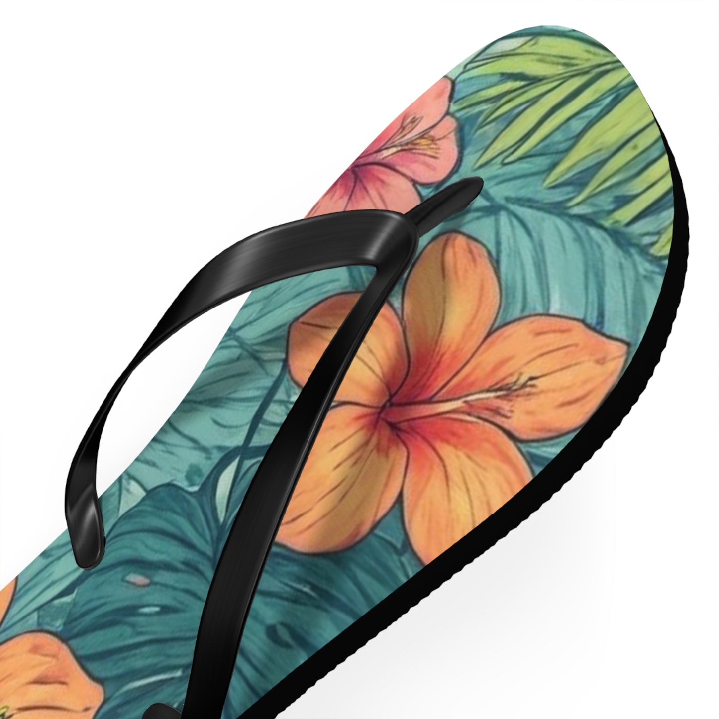 "Tropical Vibes" Flip Flops