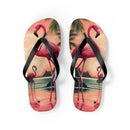 "Pink Flamingos" Flip Flops
