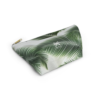 "The Palm Leaf"  Accessory Pouch w T-bottom