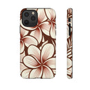 "The Plumeria" Phone Case - Mono Red