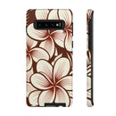 "The Plumeria" Phone Case - Mono Red