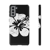 "The Classic Hibiscus" Phone Cover - Distressed Black