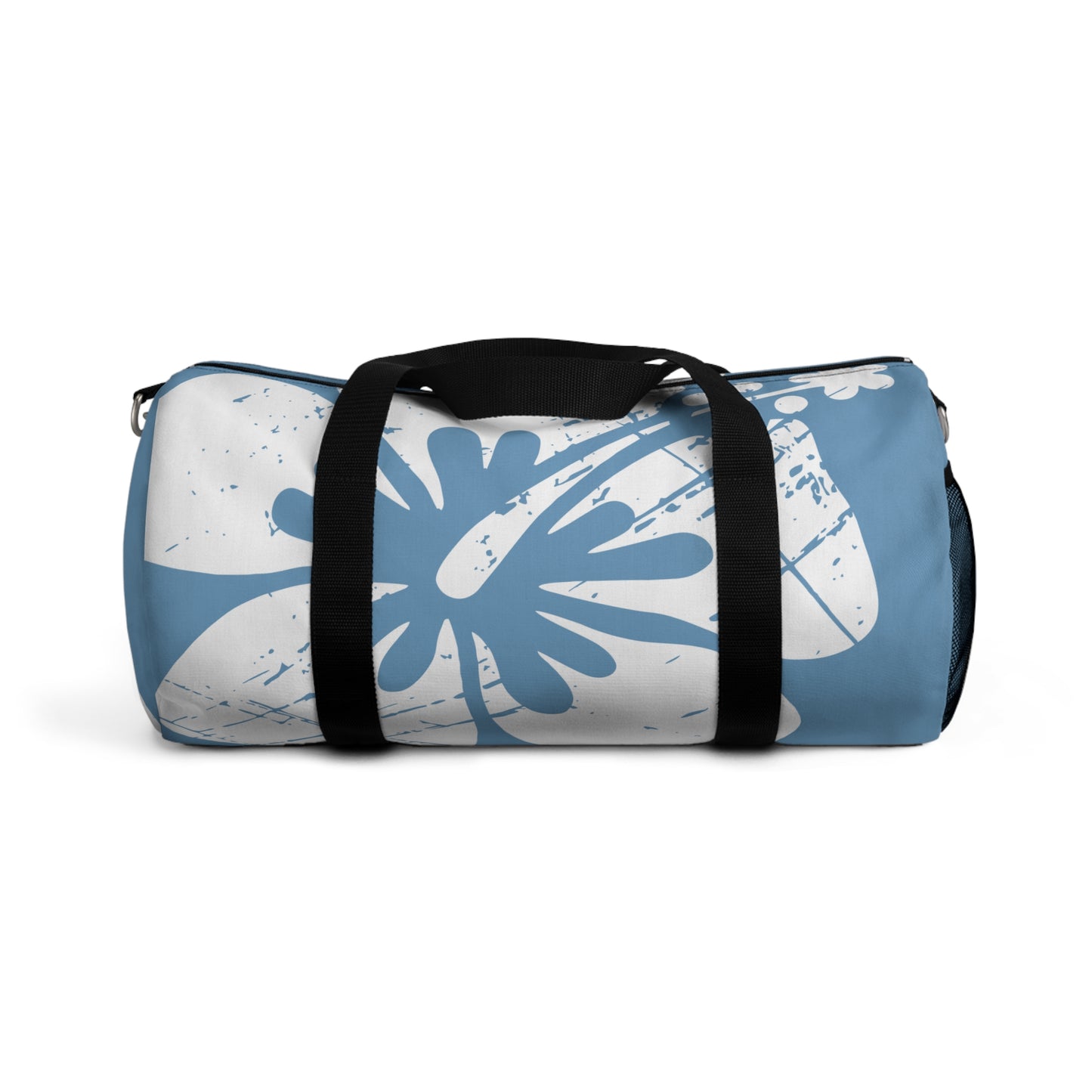 "The Classic Hibiscus" Duffel Bag - Distressed Blue