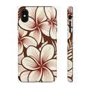 "The Plumeria" Phone Case - Mono Red