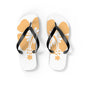 "Orange Hibiscus" Flip Flops