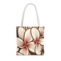 "Plumeria"  Tote Bag - Mono Red