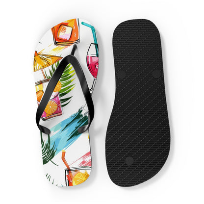 "Tropical Refreshments" Flip Flops