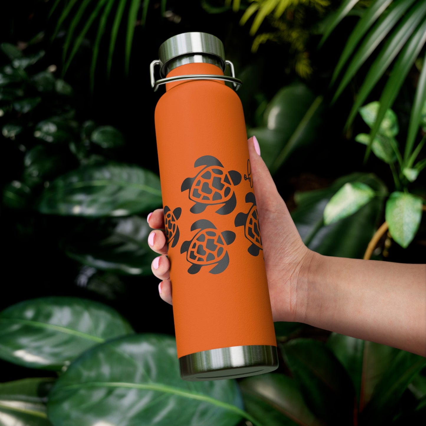 Ohana Copper Insulated Bottle with cap, 22oz