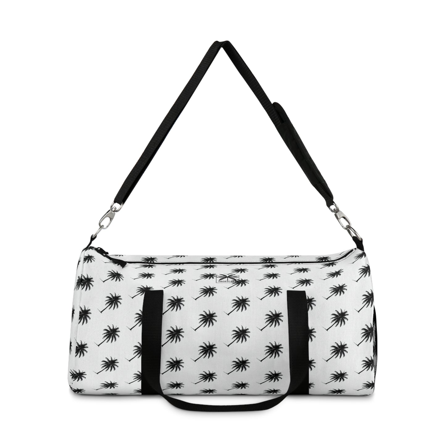 "Swaying Palms"  Duffel Bag - Black and White