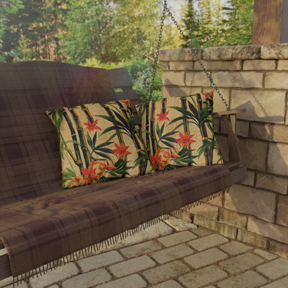 "Vintage Bamboo" Outdoor Pillow