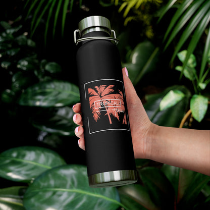 Tropicali Hawaii Copper Insulated Bottle with cap, 22oz