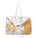 "The Classic Hibiscus" Beach Bag - Distressed Orange