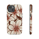 "The Plumeria" Phone Case - Mono Red