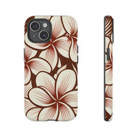 "The Plumeria" Phone Case - Mono Red