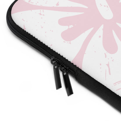 "The Classic Hibiscus" Laptop Sleeve - Distressed Pink