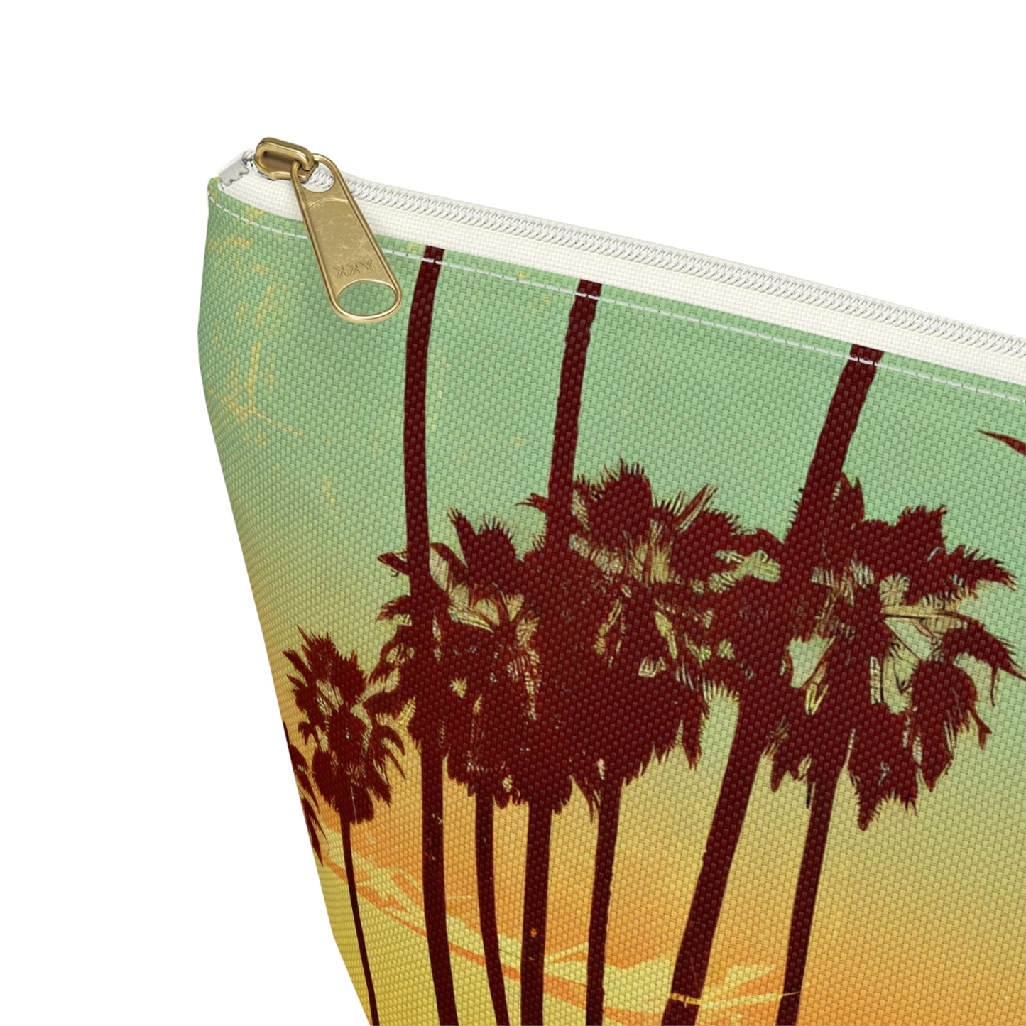 " The Californian"  Accessory Pouch w T-bottom - Black and White