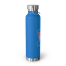 Tropicali California Copper Insulated Bottle with cap, 22oz
