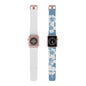 "The Classic Hibiscus" - Distressed Blue Watch Band for Apple Watch