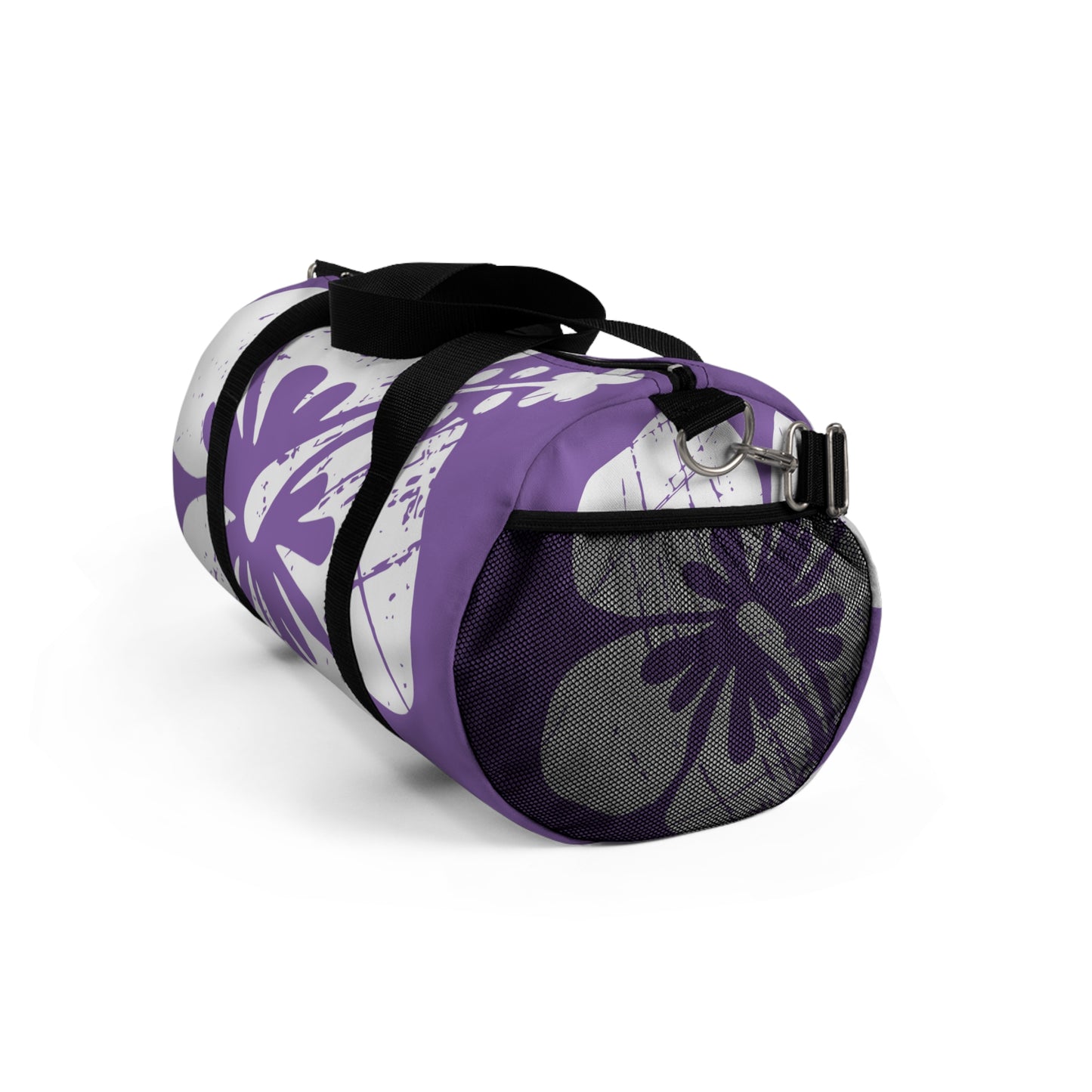 "The Classic Hibiscus" Duffel Bag - Distressed Ube Purple