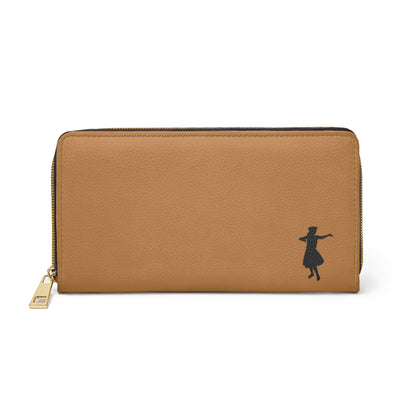 "Hula Dancer" Zipper Wallet - Island Brown