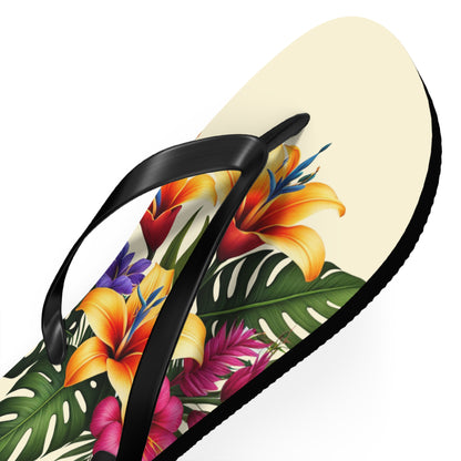 "Tropical Arrangement" Flip Flops