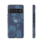 "The Classic Hibiscus" Phone Cover - Distressed Blue