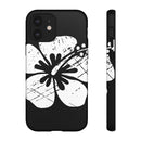 "The Classic Hibiscus" Phone Cover - Distressed Black