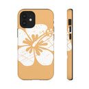 "The Classic Hibiscus" Phone Cover - Distressed Orange