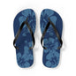 "The Classic Hibiscus" Flip Flop - Distressed Blue