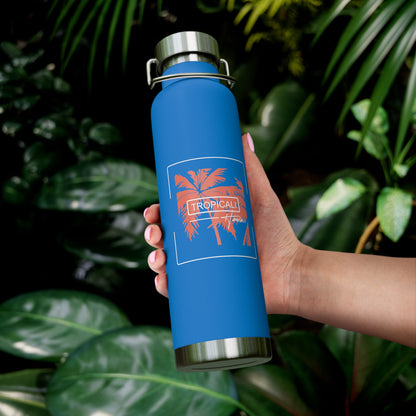 Tropicali Hawaii Copper Insulated Bottle with cap, 22oz