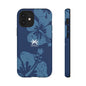 "The Classic Hibiscus" Phone Cover - Distressed Blue