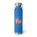 Tropicali California Copper Insulated Bottle with cap, 22oz