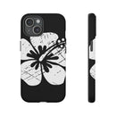 "The Classic Hibiscus" Phone Cover - Distressed Black
