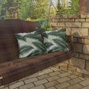 "The Palm Leaf" Outdoor Pillow
