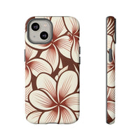 "The Plumeria" Phone Case - Mono Red