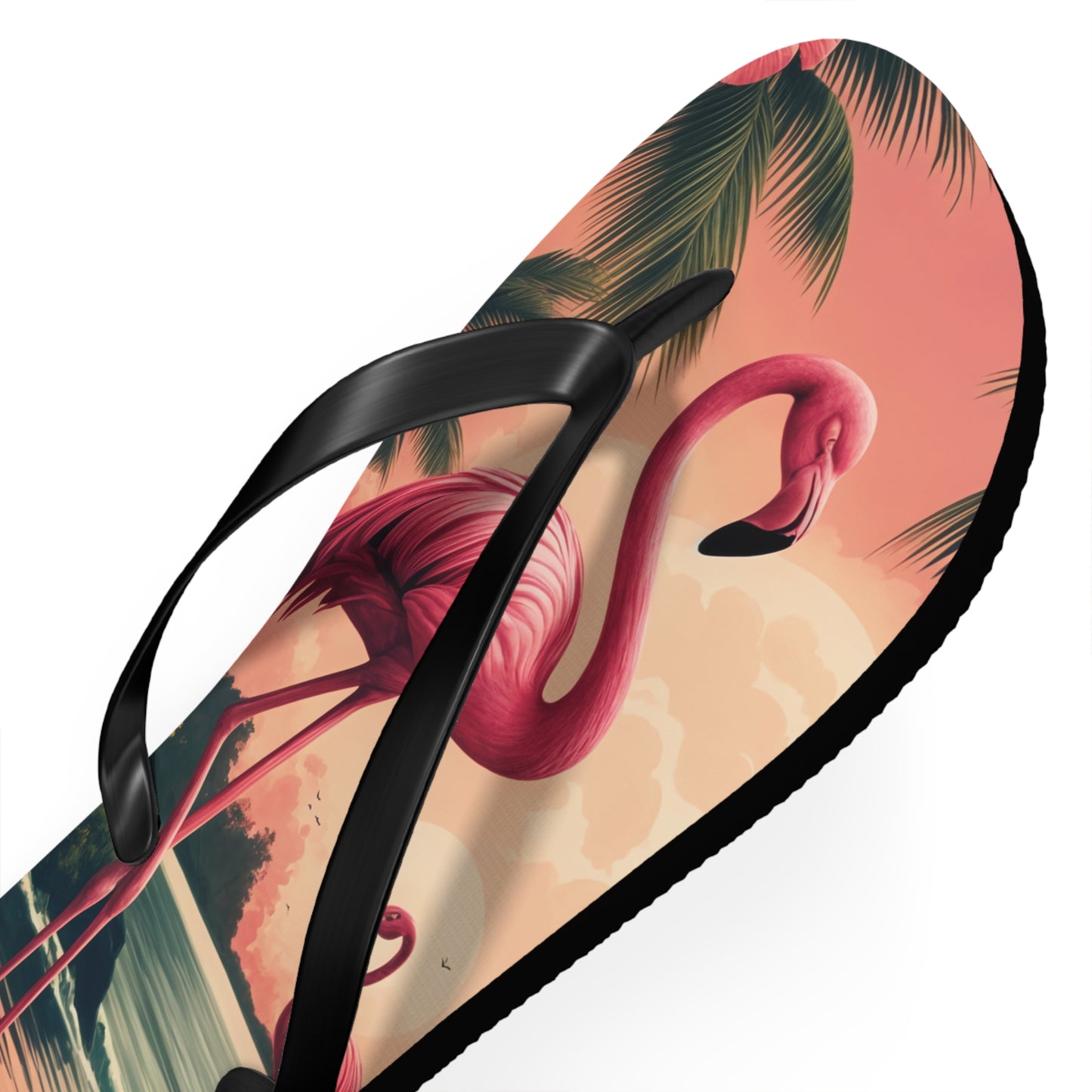 "Pink Flamingos" Flip Flops