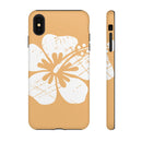 "The Classic Hibiscus" Phone Cover - Distressed Orange