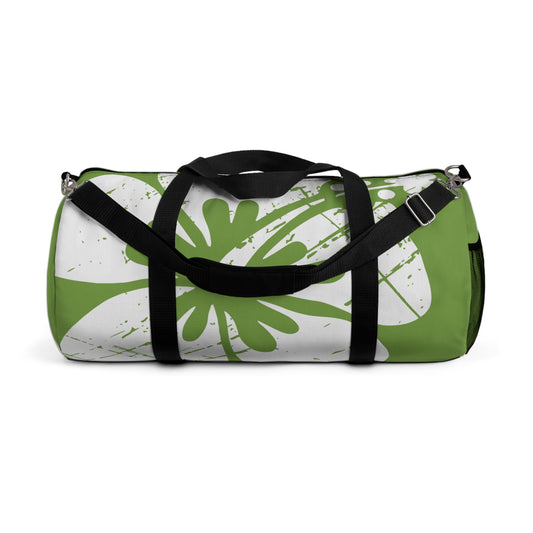 "The Classic Hibiscus" Duffel Bag - Distressed Green