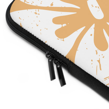 "The Classic Hibiscus" Laptop Sleeve - Distressed Orange